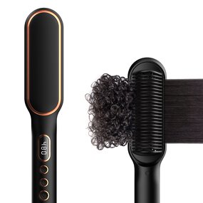 Hair Straightener Brush Manufacturer - Professional Ceramic Fast Heating 160-250C