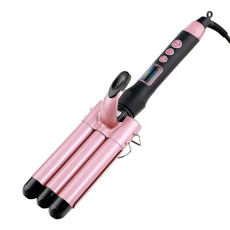 Hair Curler Iron Manufacturer - 1.25 Inch Triple with PTC Heater & LCD Display