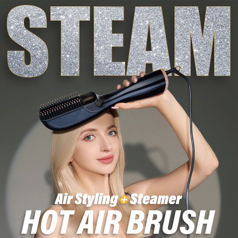 Hair Straightener Brush Manufacturer - Private Model One Step Steamer with Water Tank