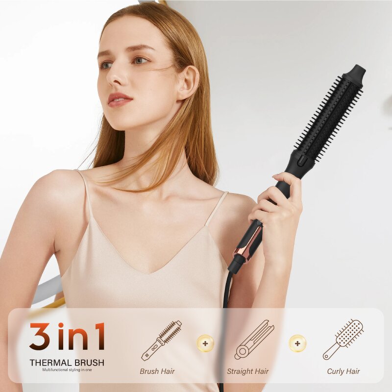 Heated Round Brush Manufacturer - Ceramic 1.25 Inch with LCD Temperature