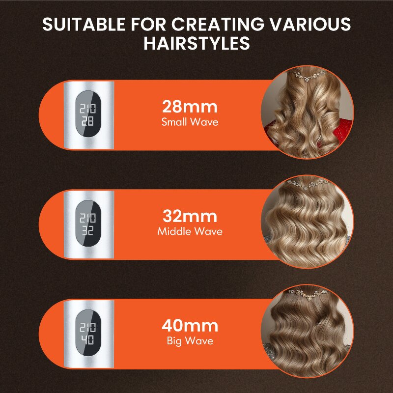 Hair Curler Manufacturer - Electric PTC Auto Rotating with Keratin Ceramic Coating 25mm