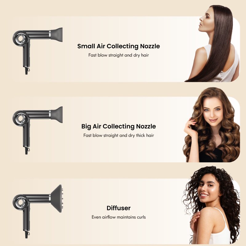 Hair Dryer Manufacturer - Salon Professional Foldable 1600W BLDC Motor Ionic