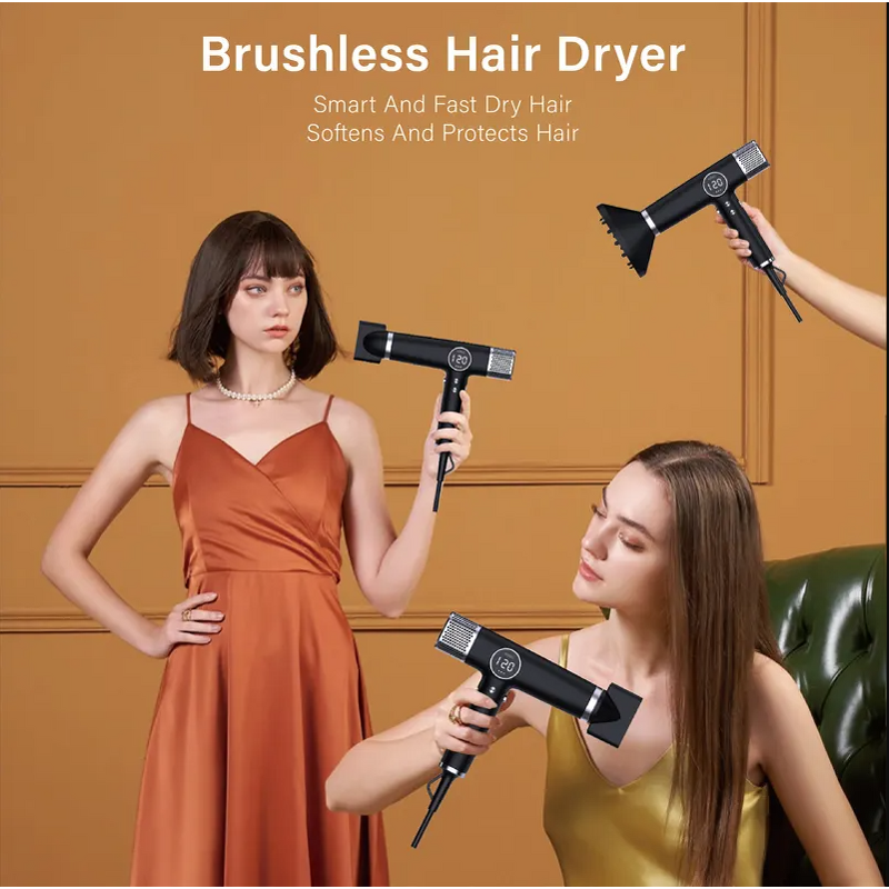 Hair Dryer Manufacturer - Professional 110000RPM 1800W BLDC Motor Ionic