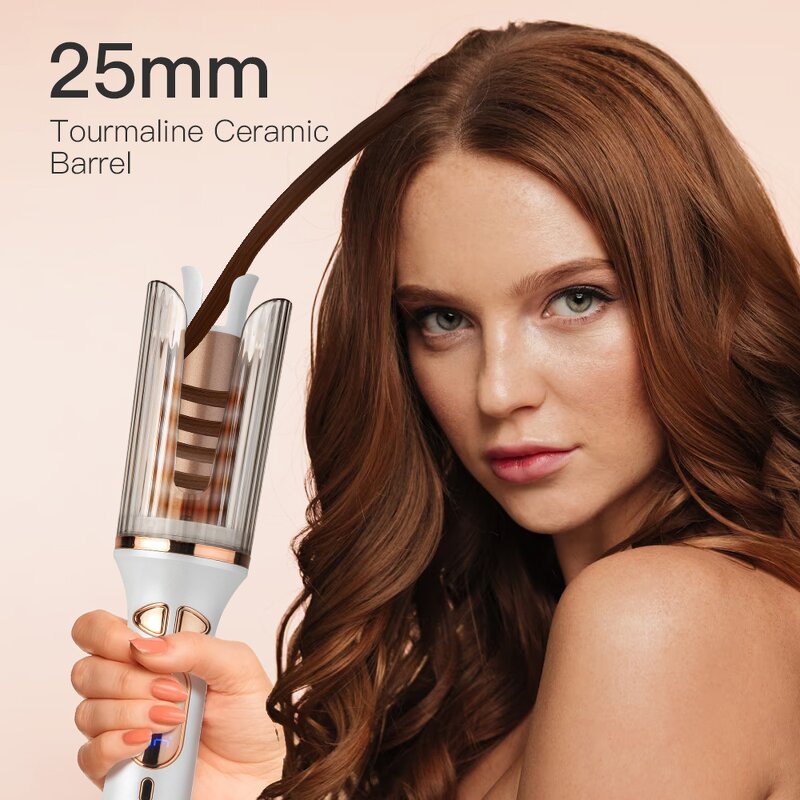 Hair Curler Manufacturer - Ceramic Fast Heating Auto Rotating 25mm