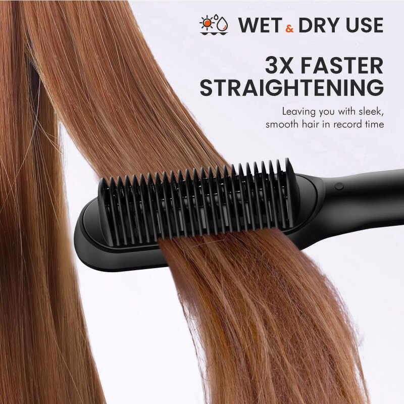 Hair Straightener Brush Manufacturer - Professional Ceramic 480F Fast Heating