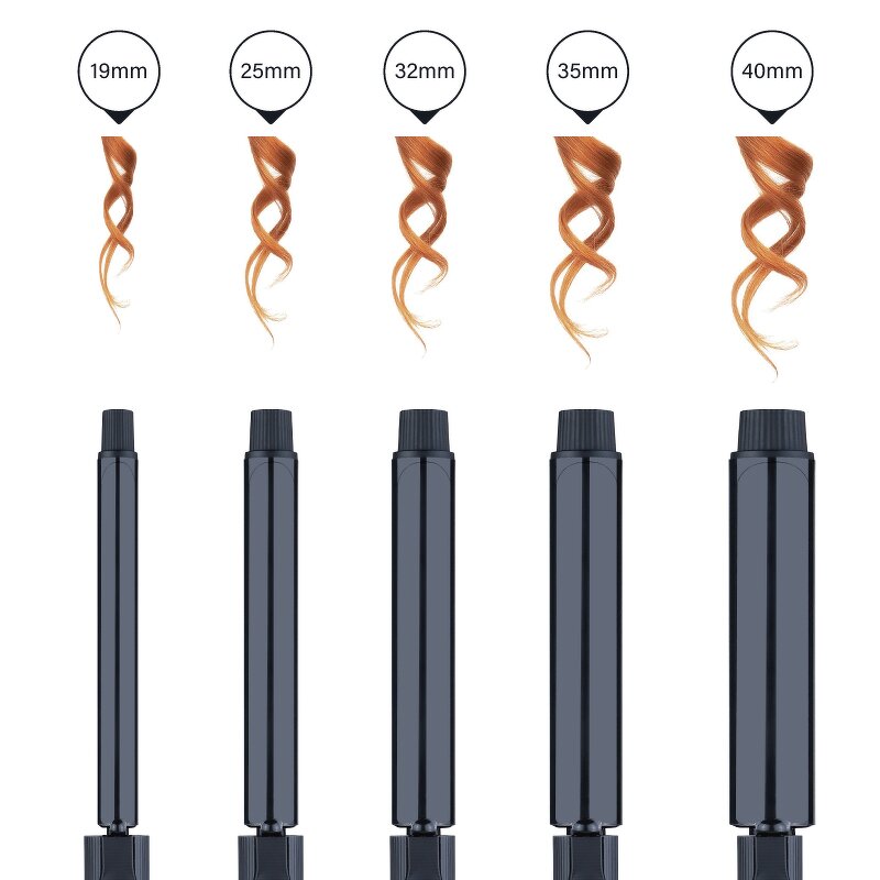 Hair Curling Iron Manufacturer - 25mm Instant Heating Ceramic Extra Long 360 Rotating