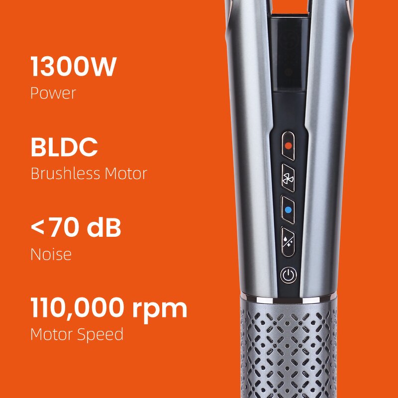 Hair Dryer Manufacturer - 1300W BLDC Motor USB Battery-Powered 2-in-1