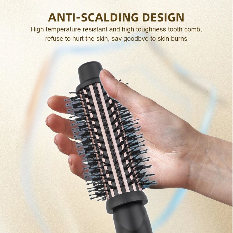 Curling Iron Manufacturer - One Step Ceramic Fast Heating LCD 1.5 Inch with Thermal Brush