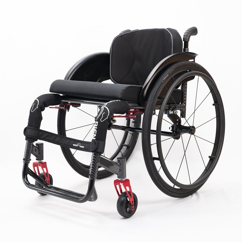 Manual Wheelchair - Super Large Carbon Grain Rigid Hard Back for Super Fat People