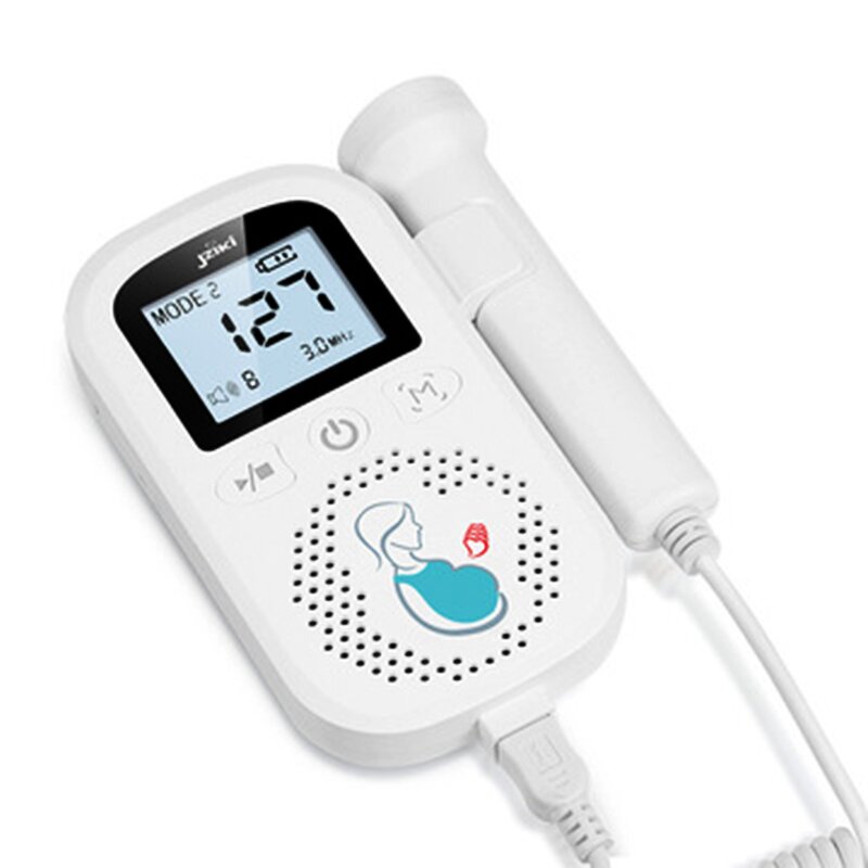 Pocket Fetal Doppler - Prenatal LCD Screen Home Use Baby Heart Rate Monitor CE