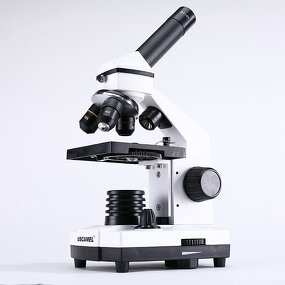 Monocular Microscope - 2000x with LED Slide Light Science Toy for Biology Lessons