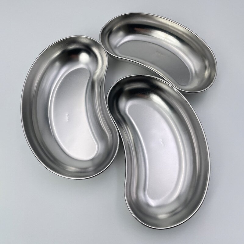 Surgical Tray - 304/201 Stainless Steel Kidney-shape Dental Disinfection Plate