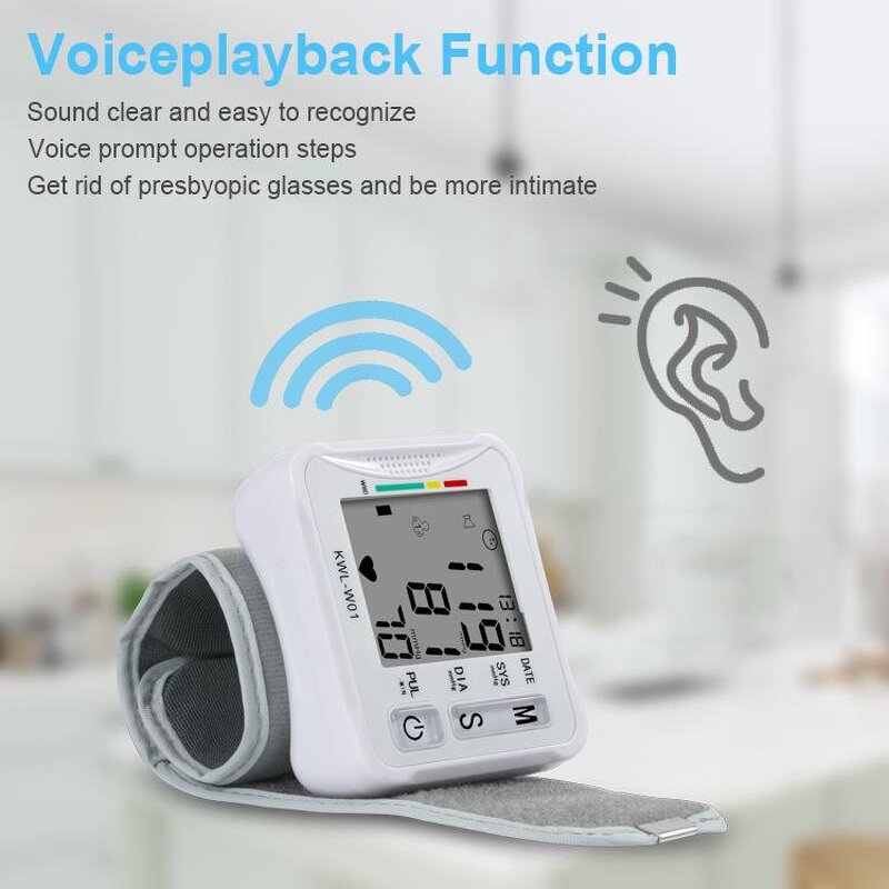 Digital BP Monitor - Home Premium Automatic Health History Records Tracker