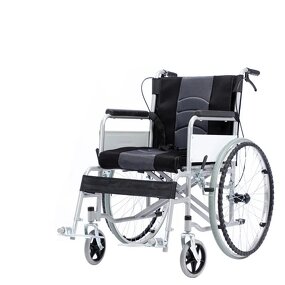 Foldable Wheelchair - Portable with Toilet for Senior Manual Shopping Cart Rehabilitation