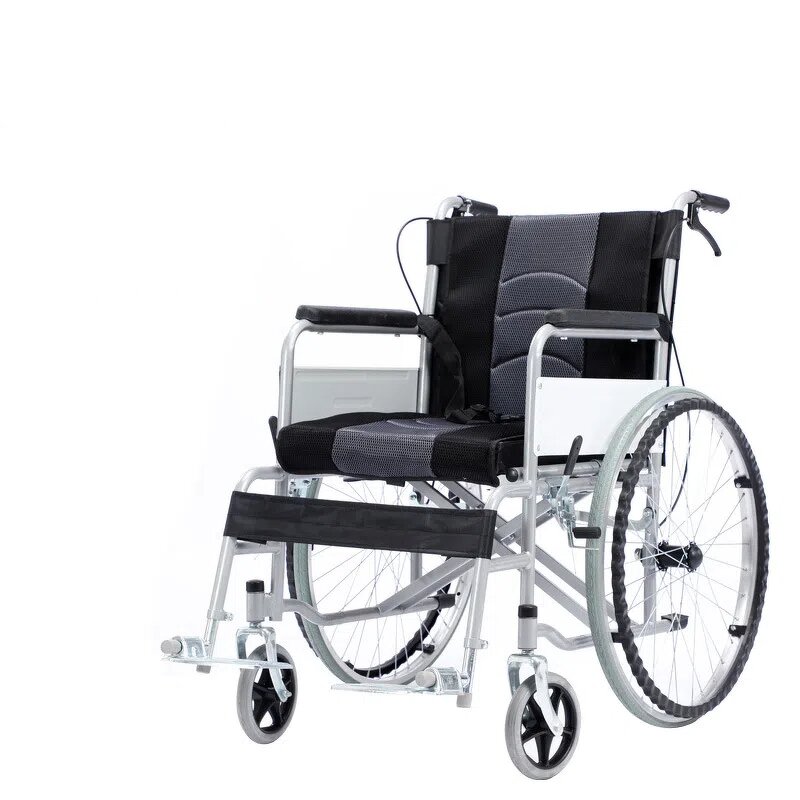 Foldable Wheelchair - Portable with Toilet for Senior Manual Shopping Cart Rehabilitation