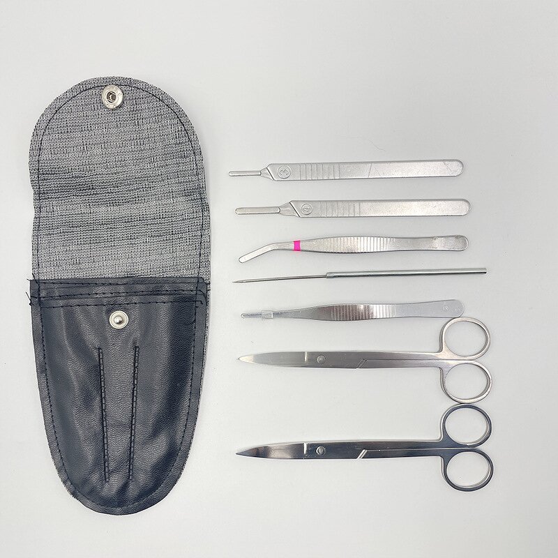 Anatomy Kit - 7 Pieces Dissecting Set for Medical Students Surgical Instruments