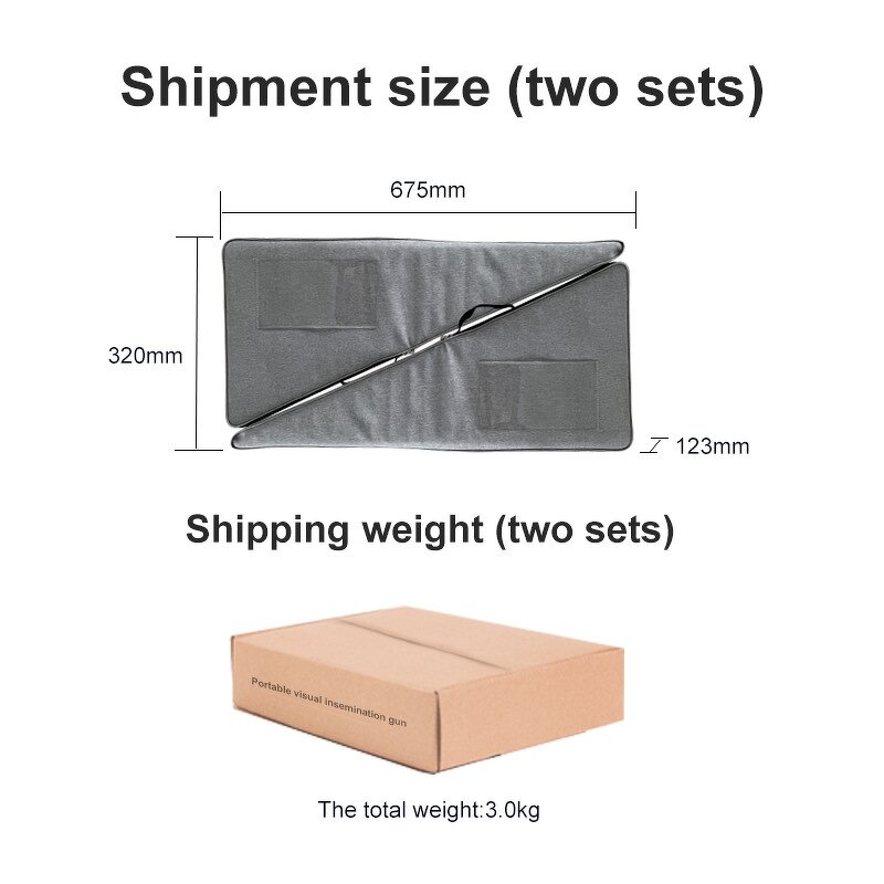 AI Gun for Cattle - High Quality Plastic 450mm Artificial Insemination with Camera Shunchang SC-440