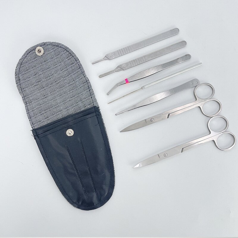 Anatomy Kit - 7 Pieces Dissecting Set for Medical Students Surgical Instruments