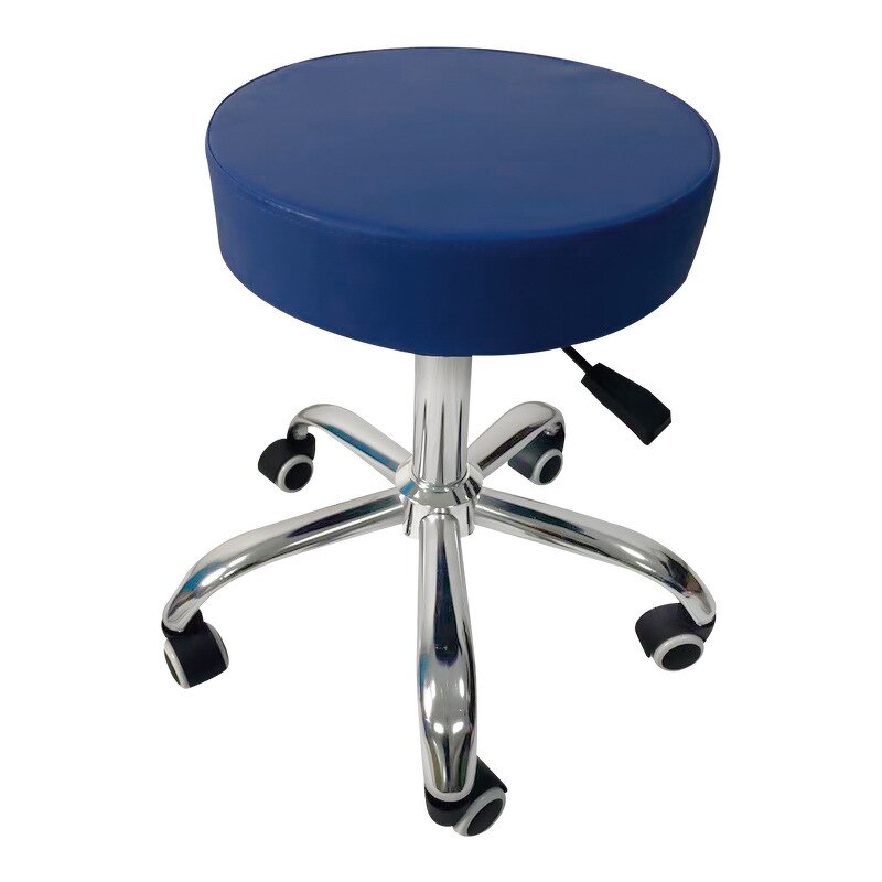 Surgical Stool - Adjustable Stainless Steel Leather Lift Chair for Hospital Lab Salon