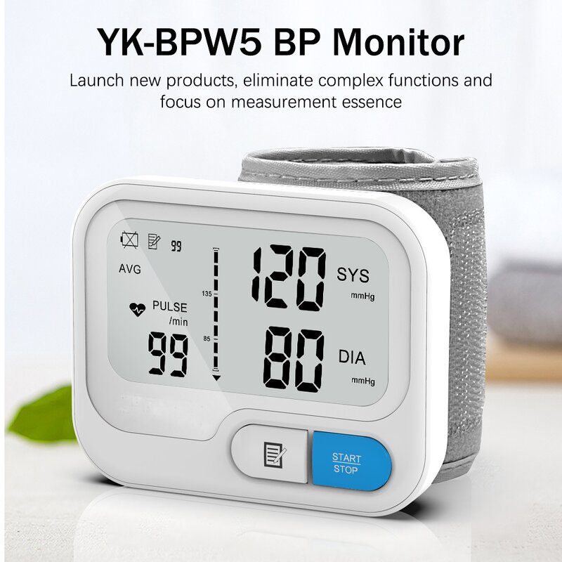 Wrist BP Monitor - Automatic Digital Smart Heart Rate Pulse Meter ROHS Certified