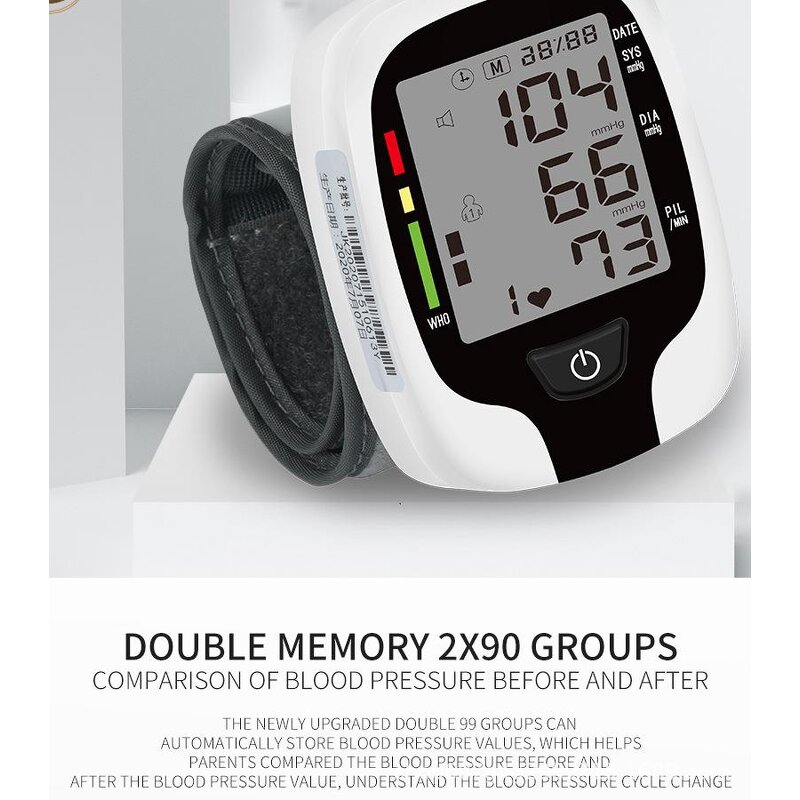 Wrist Blood Pressure Monitor - New Design Digital Watch Type BP Meter