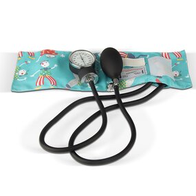 Pediatric Sphygmomanometer - Baby Manual Cuff Aneroid BP Meter with Stethoscope