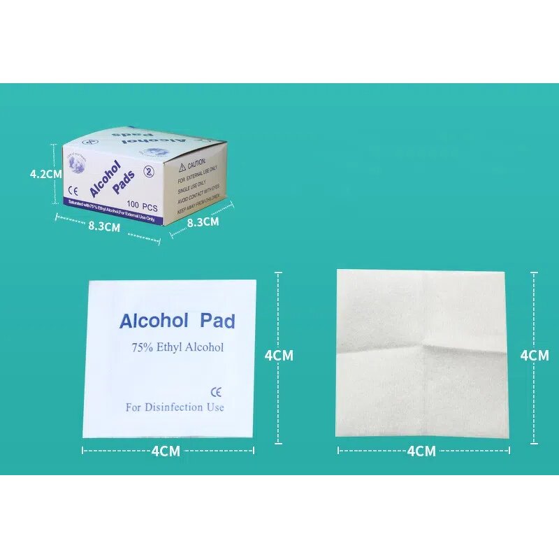 Alcohol Wet Wipes - Medical Grade Disposable 75% Ethyl Sterile Non-Woven Pad