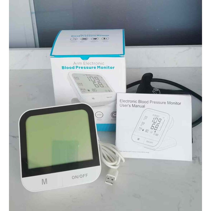 Digital BP Monitor - Home Automatic Upper Arm Machine with Voice Display