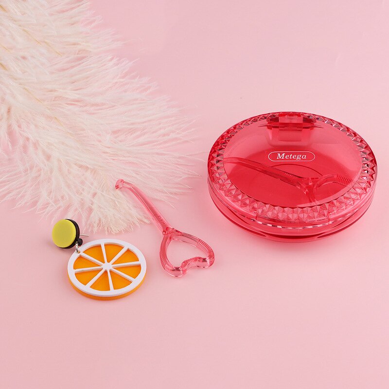 Denture Storage Box - Plastic Colorful Transparent Invisible Aligner Orthodontic Case