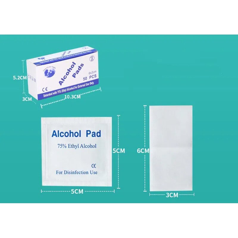 Alcohol Wet Wipes - Medical Grade Disposable 75% Ethyl Sterile Non-Woven Pad