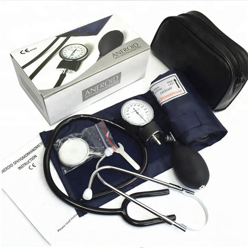 Aneroid Sphygmomanometer - Accurate Manual BP Machine with Single/Dual Head Stethoscope