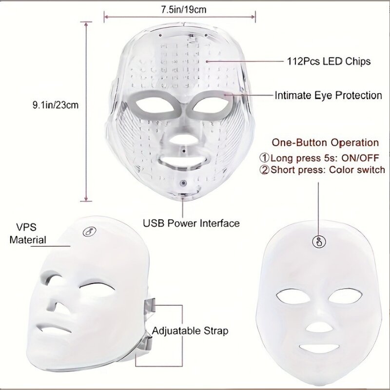 LED Beauty Mask - Home Use Infrared Anti-wrinkle Acne Photon Therapy Mask