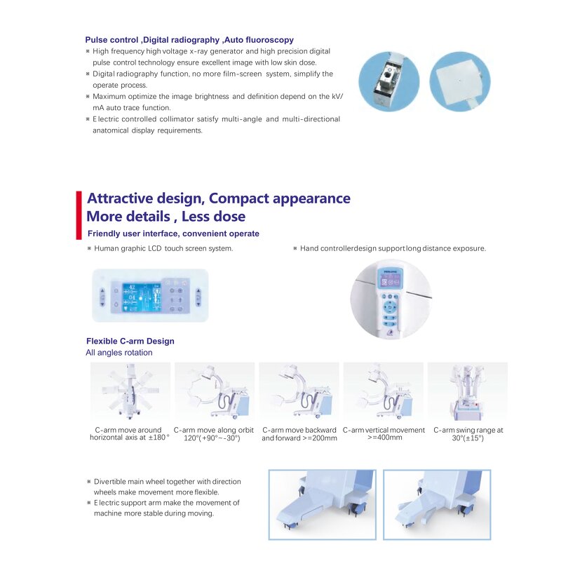 C-Arm X-ray Machine - Mobile Medical Radiology Portable High Resolution Image System