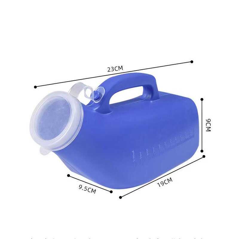 Urine Collector Bottle - Hospital Supply Portable Plastic 1200ml with Handle