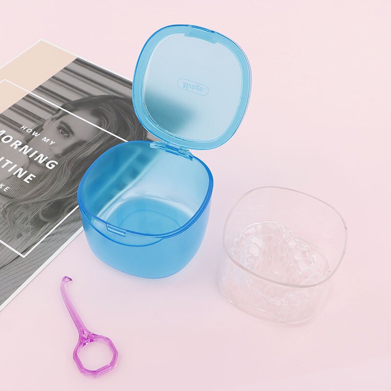 Dental Retainer Case - Colorful Plastic Storage Aligner for Orthodontic Braces