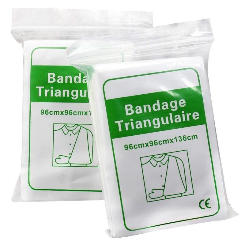 Triangle Bandage - 100% Cotton Non-woven Medical First Aid Disposable Emergency