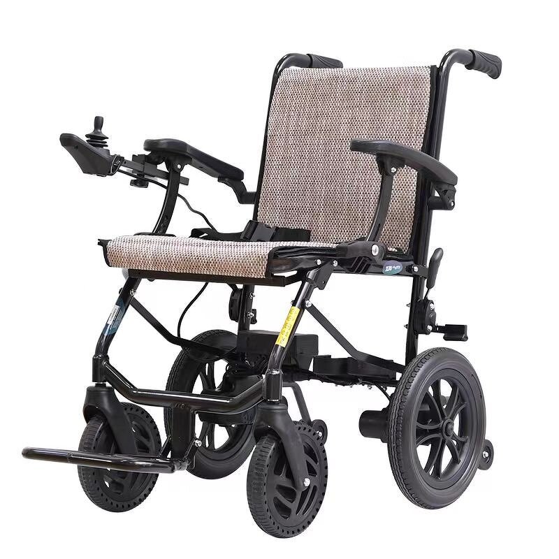Electric Wheelchair - Portable Aluminium Alloy Foldable Lightweight Lithium Battery