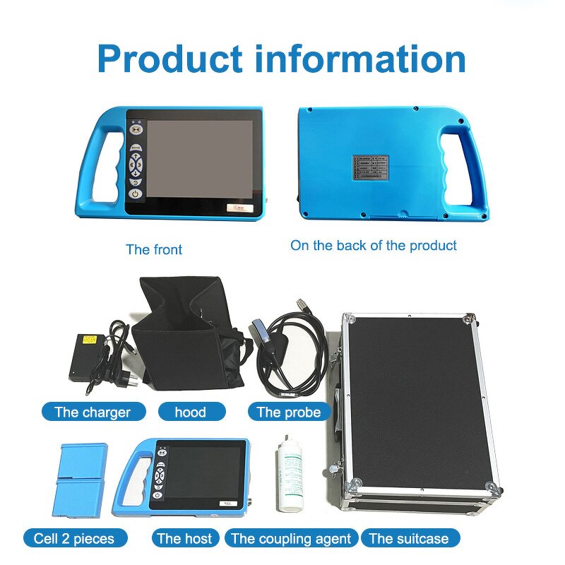 Pet Ultrasound Machine - 8 Inch Screen Portable Handheld Water Proof for Pregnant Cows