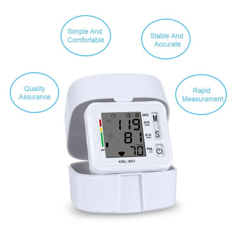 Digital BP Monitor - Home Premium Automatic Health History Records Tracker