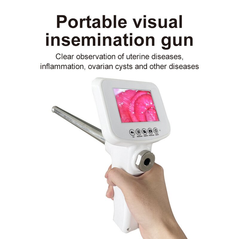 AI Gun for Cattle - High Quality Plastic 450mm Artificial Insemination with Camera Shunchang SC-440