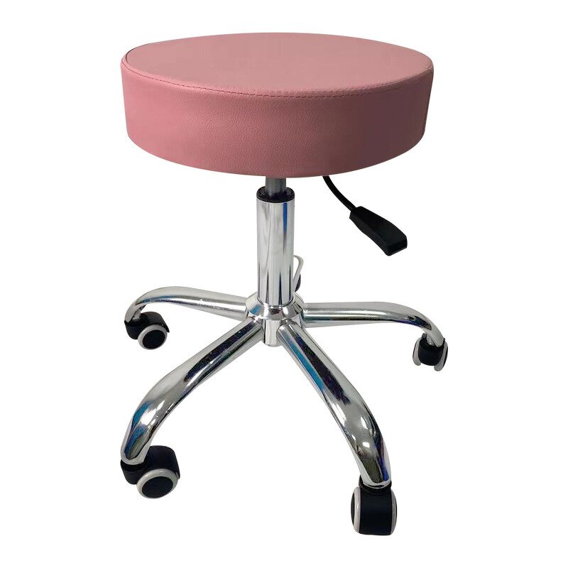 Surgical Stool - Adjustable Stainless Steel Leather Lift Chair for Hospital Lab Salon