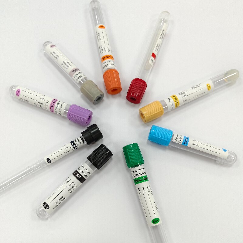Vacuum Blood Collection Tube - 1-5ml/5-10ml Disposable Edta K2 K3 Glass/PET Customizable