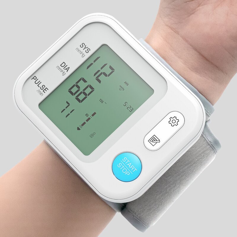 Wrist BP Monitor - CE ISO Approved Electronic Sphygmomanometer Digital Meter