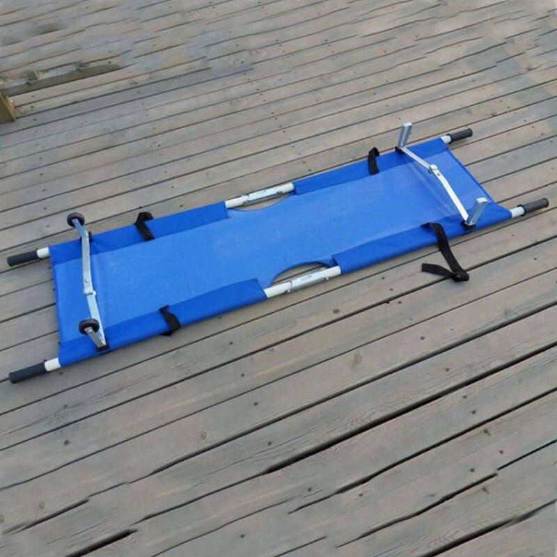 Medical Rescue Stretcher - Portable Hospital Foldable Double Folding Stretcher