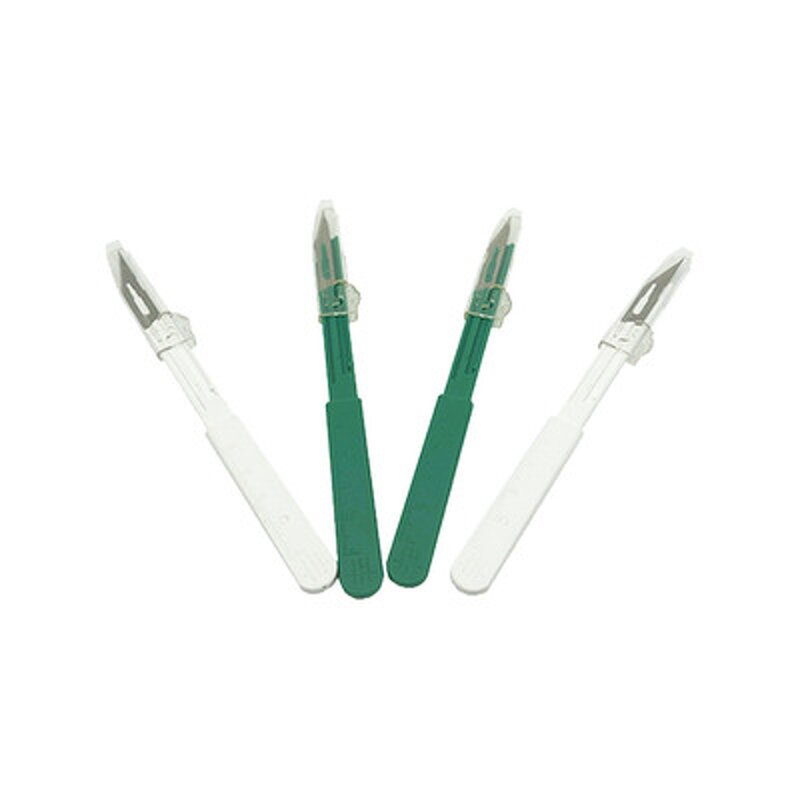 Surgical Scalpel - Medical Standard Safety Sterile Disposable 14 Stainless Carbon Steel Blade