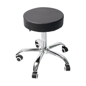 Surgical Stool - Adjustable Stainless Steel Leather Lift Chair for Hospital Lab Salon