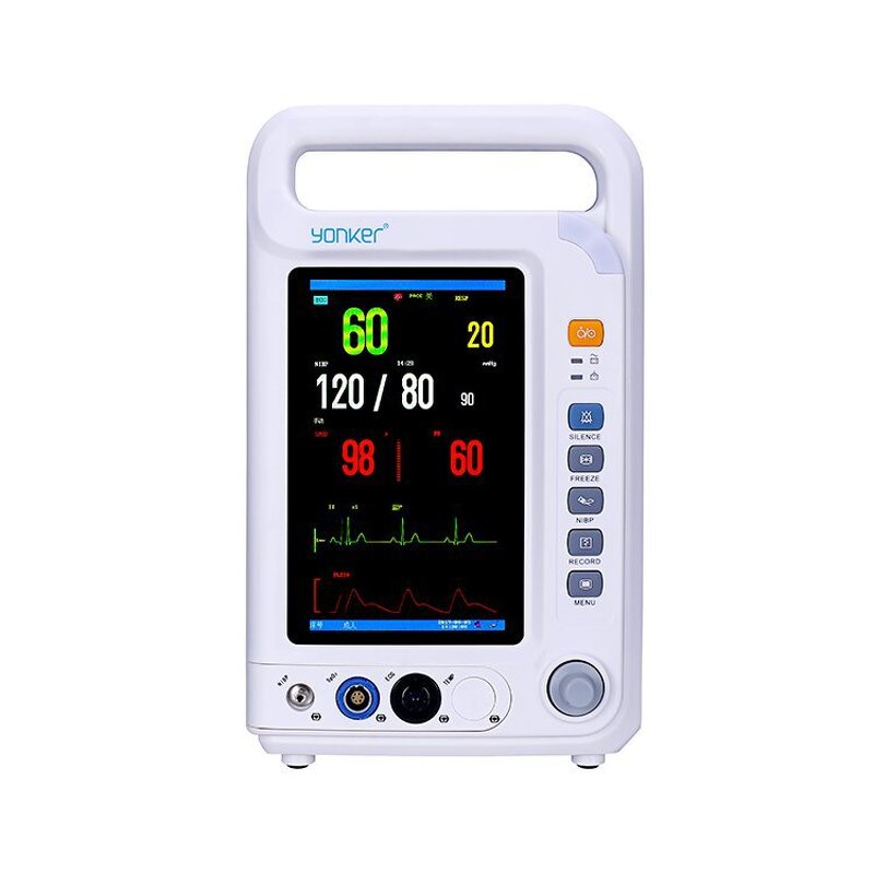 Patient Monitor - Hospital Emergency Portable Mini Ambulance Multiparameter Monitor