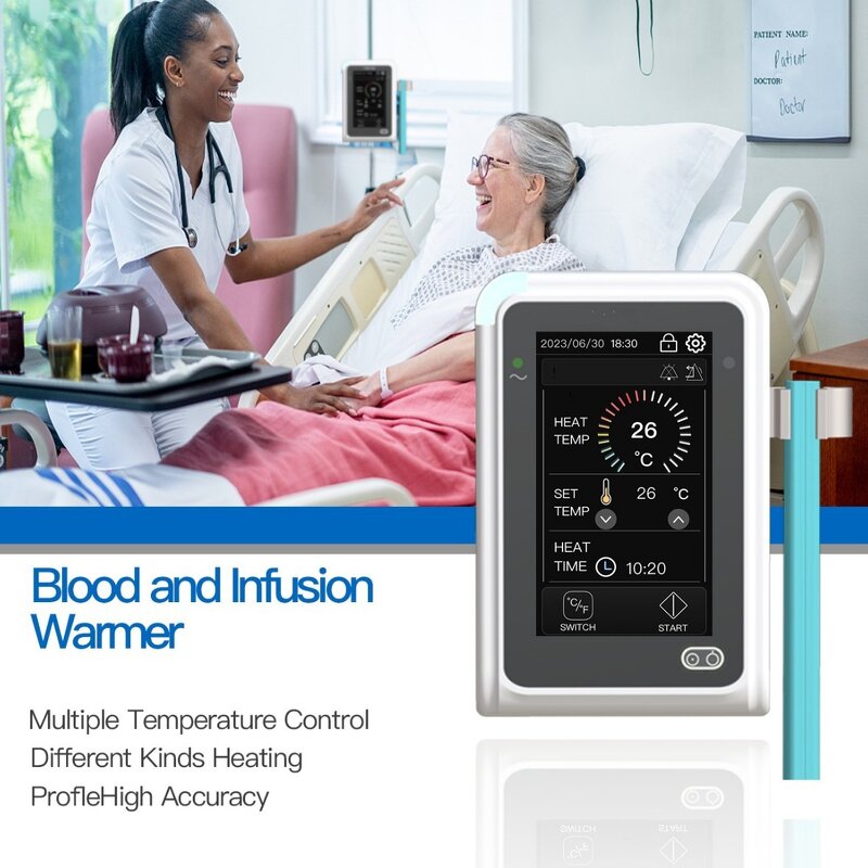 Infusion Warmer - Single Channel Digital Portable Electric Hospital Blood Transfusion Heater