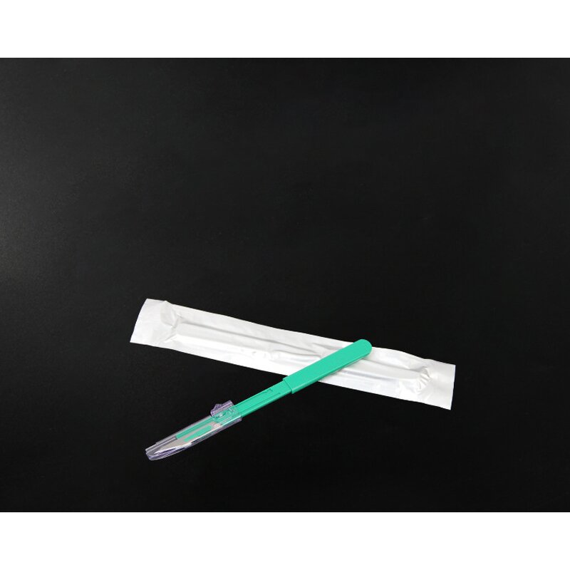 Surgical Scalpel - Medical Standard Safety Sterile Disposable 14 Stainless Carbon Steel Blade