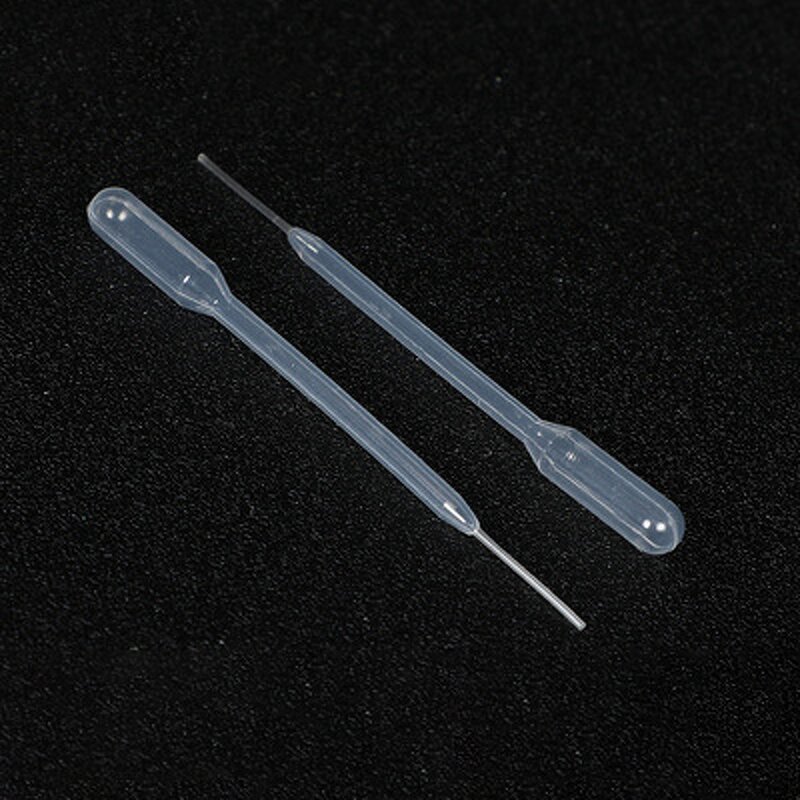 Pasteur Pipette - 10ul Disposable Plastic Medical Laboratory Fine Tip Transfer Dropper